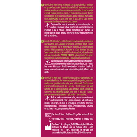 CONTROL - GEL LUBRICANTE EFECTO CALOR LUB 75 ML