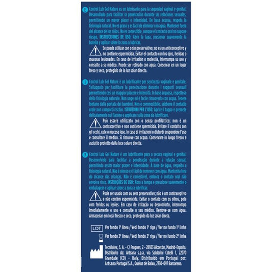 CONTROL - GEL LUBRICANTE NATURAL LUB 75 ML