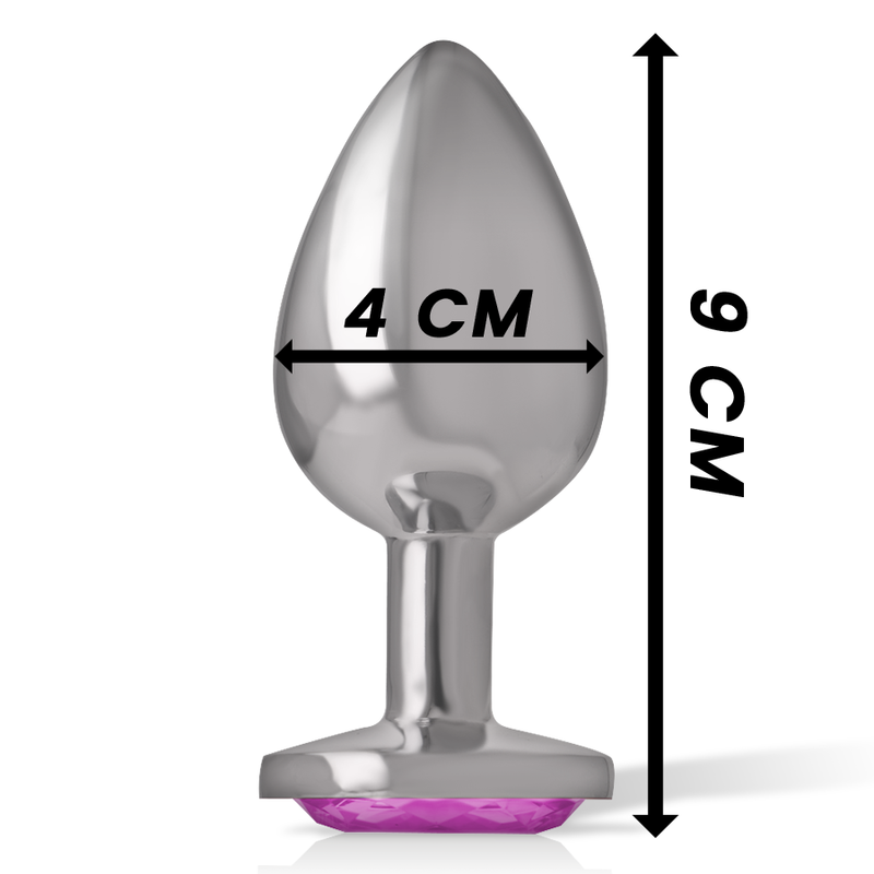 INTENSE - PINK HEART ALUMINUM METAL BUTT PLUG SIZE G