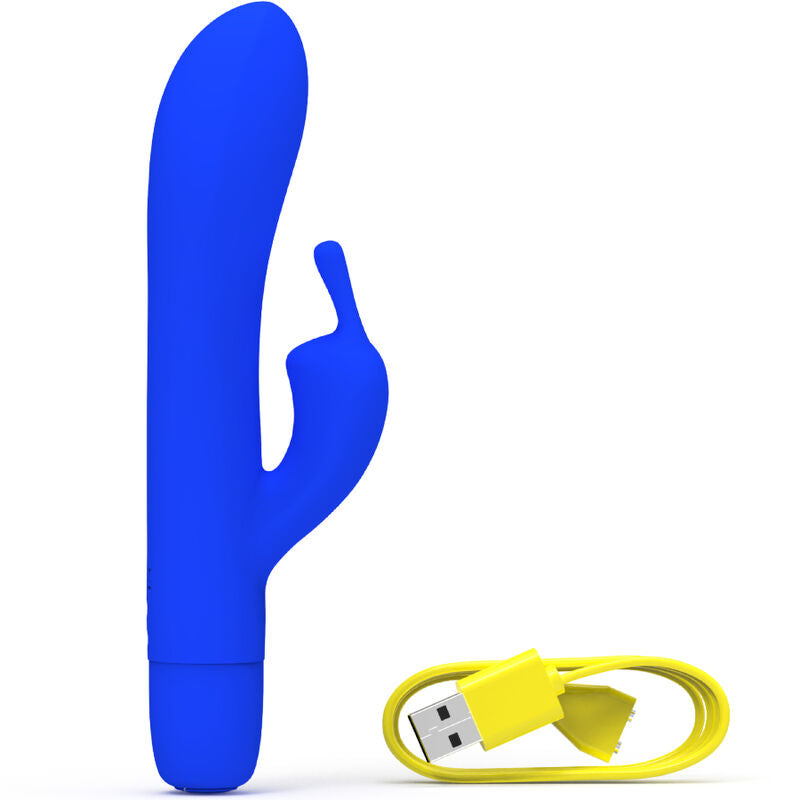 B SWISH - VIBRADOR DE SILICONA AZUL RECARGABLE CLÁSICO BWILD BUNNY INFINITE