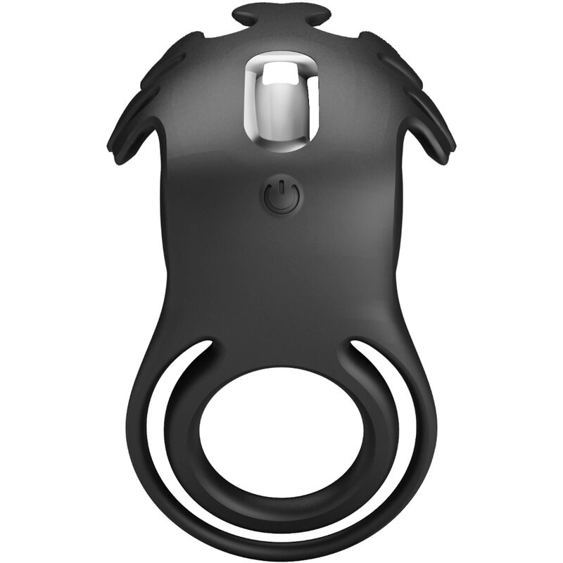 PRETTY LOVE - RUBEN VIBRATING RING 7 BLACK SILICONE VIBRATIONS