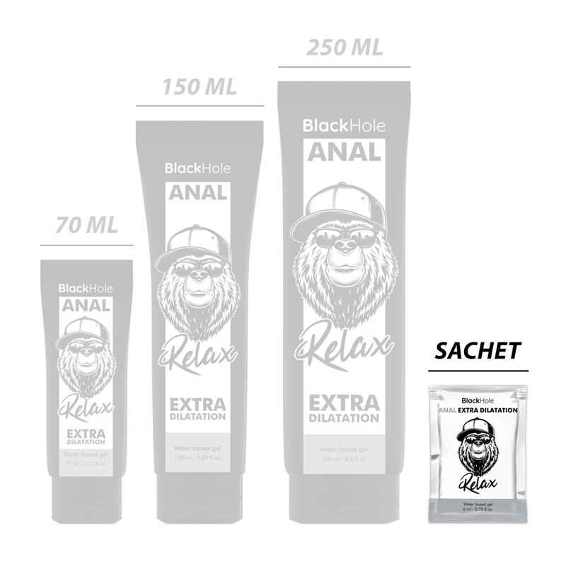 AGUJERO NEGRO - GEL EXTRA DILATADOR A BASE DE AGUA 6 ML MONODOSIS