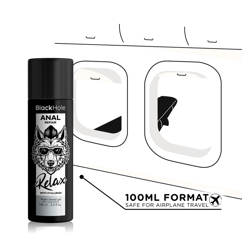 BLACK HOLE - WATER-BASED RELAXING ANAL REPAIR WITH HYALURON 100 ML