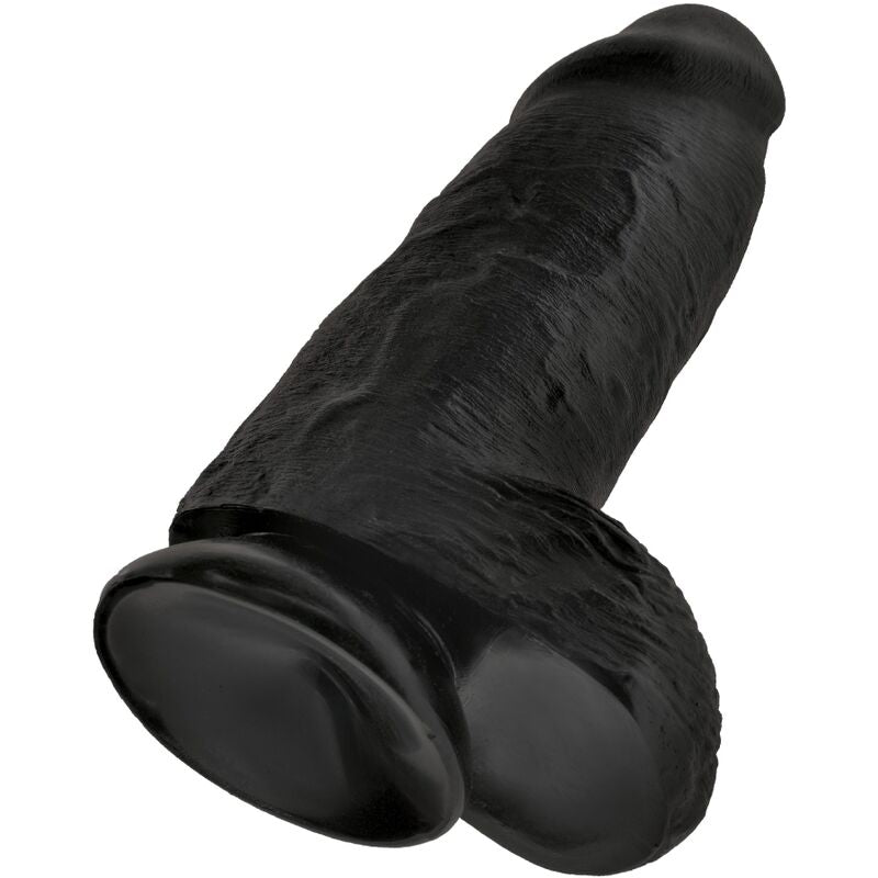 KING COCK - PENE REALISTA GRUESO 23 CM NEGRO