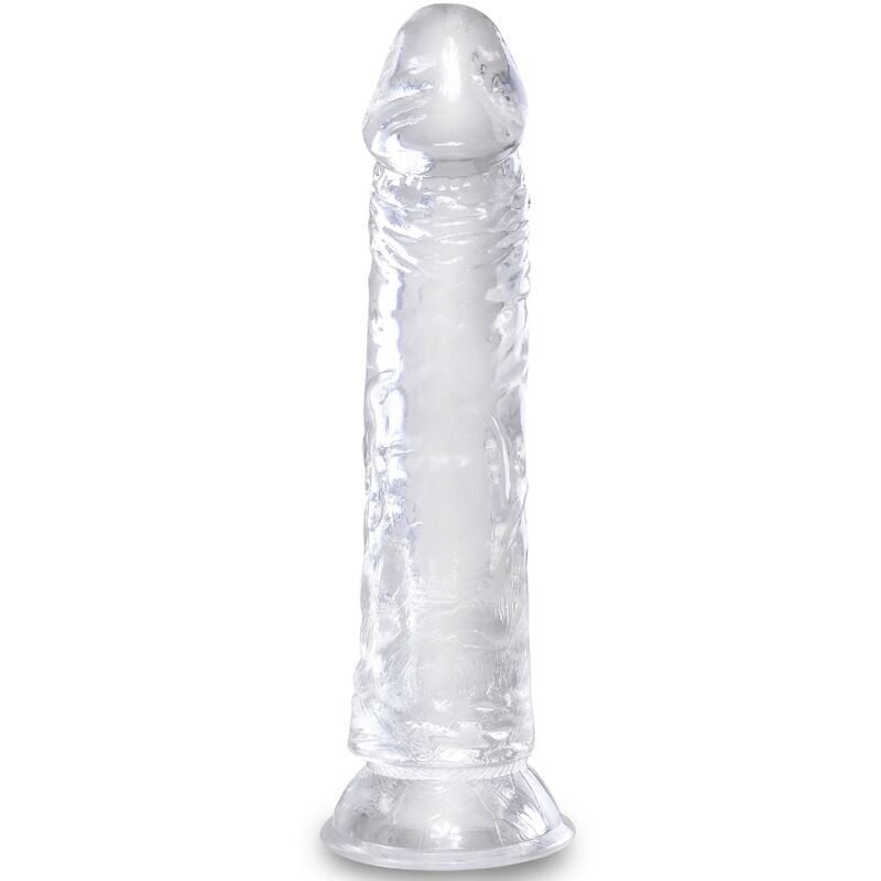 KING COCK - PENE REALISTA TRANSPARENTE DE 19,7 CM