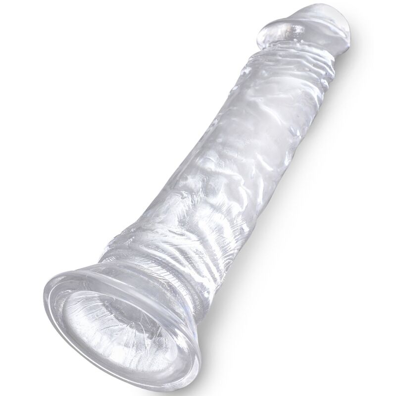 KING COCK - PENE REALISTA TRANSPARENTE DE 19,7 CM