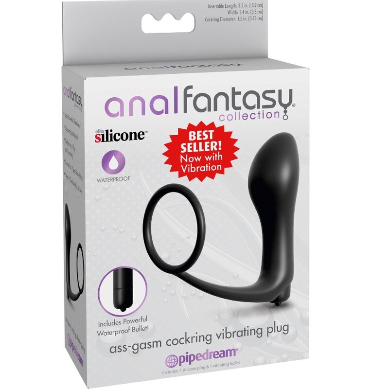 COLECCIÓN ANAL FANTASY ELITE - ANILLO PARA EL PENE ASS-GASM VIBRADOR ANAL PLUG