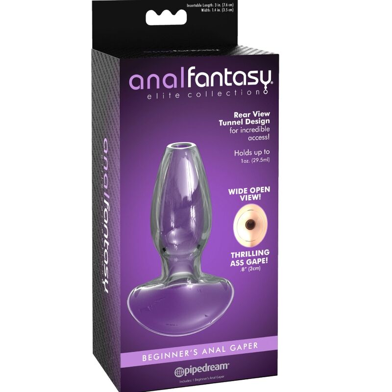 ANAL FANTASY ELITE COLLECTION - ANAL GAPER DILATOR FOR BEGINNERS CRYSTAL SIZE P