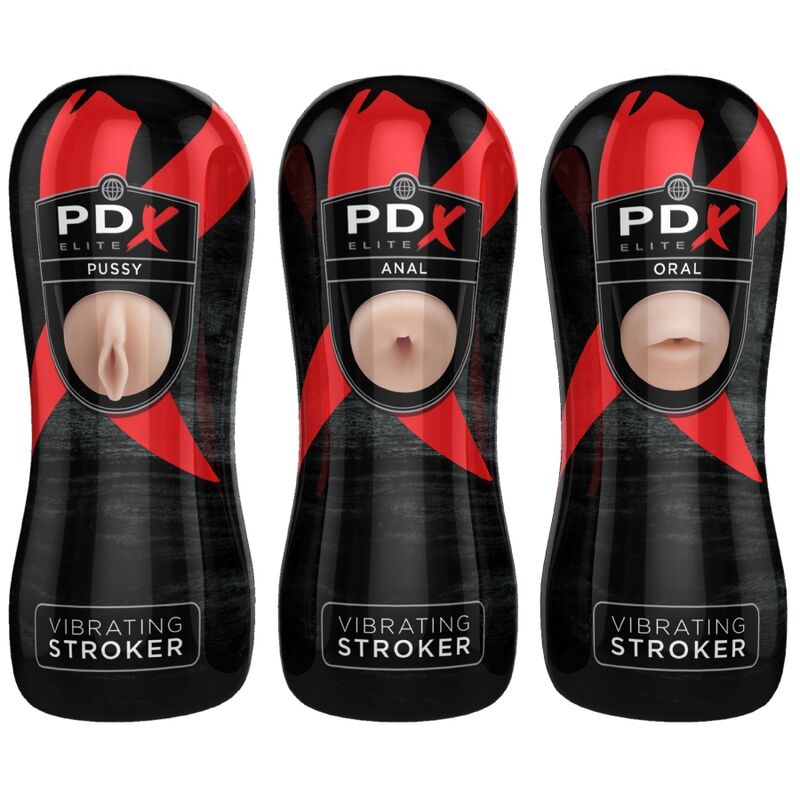 PDX ELITE - SET DE 12 ESTIRADORES: 6 VAGINA, 3 ANO, 3 BOCA