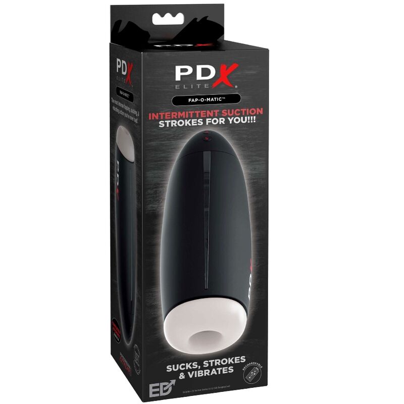 PDX ELITE - MASTURBADOR FAP-O-MATIC STROKER CON ONDAS ESTIMULANTES Y VIBRADOR