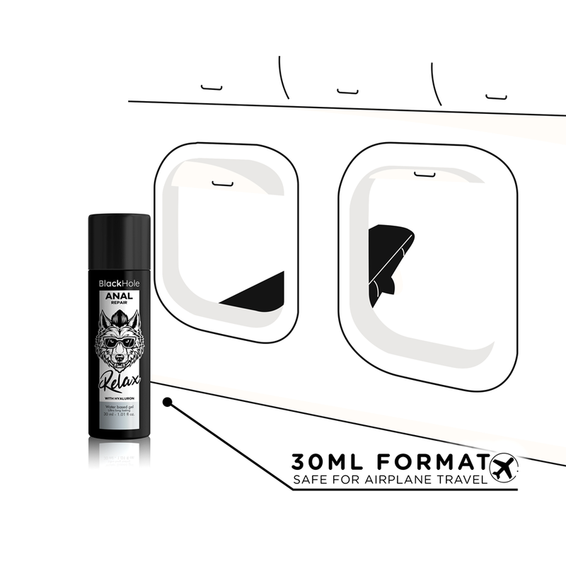 BLACK HOLE - WATER-BASED RELAXING ANAL REPAIR WITH HYALURON 30 ML