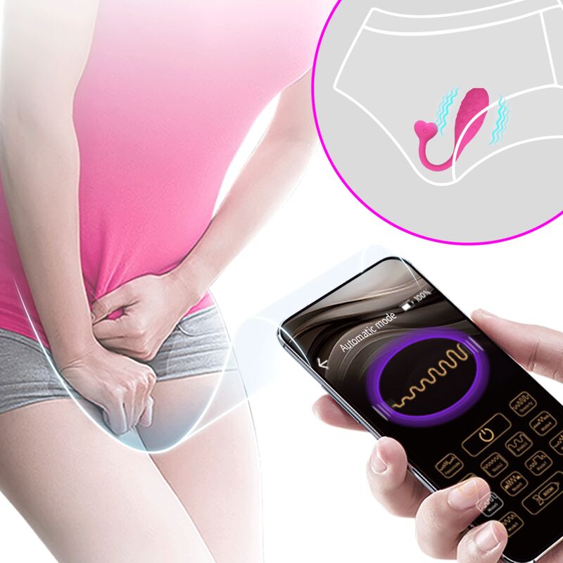 PRETTY LOVE - PINK FISHER VIBRATING EGG APP CONTROLLED