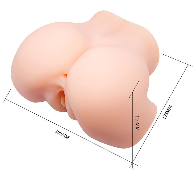 CRAZY BULL - REALISTIC VAGINA AND NAKED DOUBLE VIBRATOR