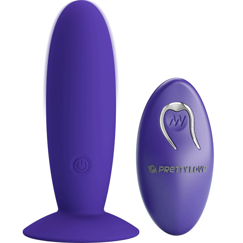 PRETTY LOVE - VIBRADOR ANAL JUVENIL CONTROL REMOTO VIOLETA
