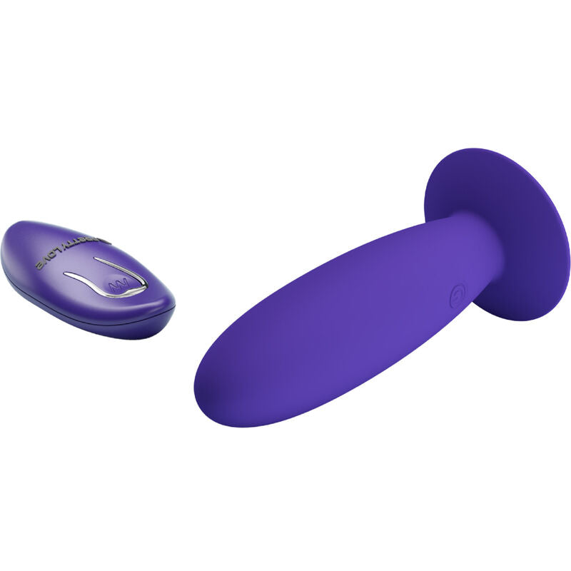 PRETTY LOVE - VIBRADOR ANAL JUVENIL CONTROL REMOTO VIOLETA