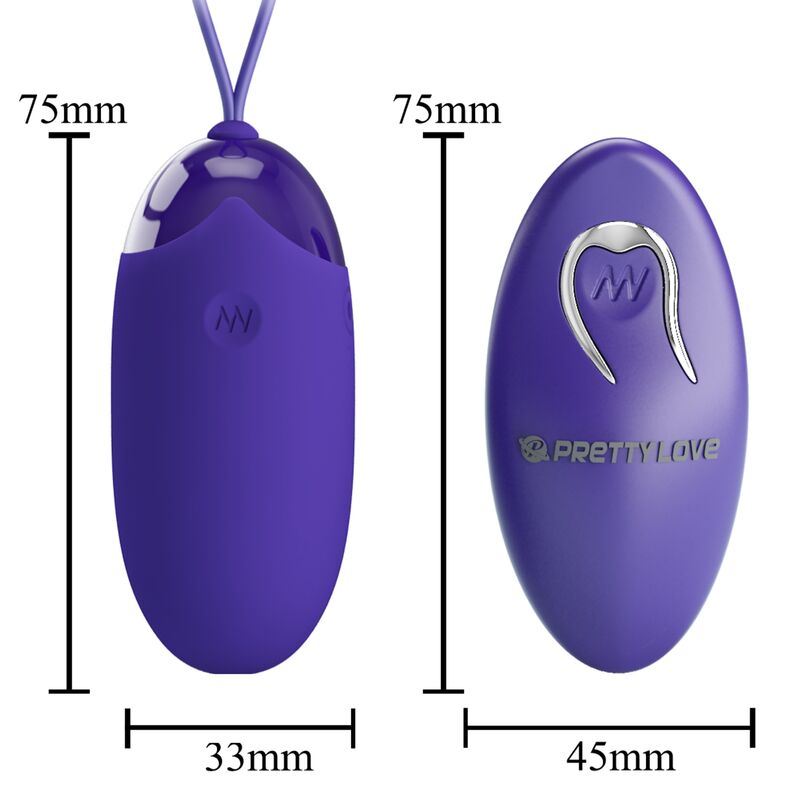 PRETTY LOVE - BERGER YOUTH VIBRATING EGG WITH REMOTE CONTROL VIOLET