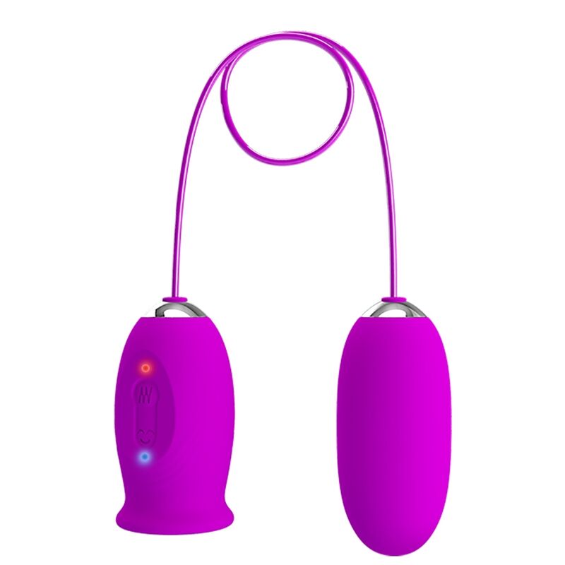 PRETTY LOVE - RECHARGEABLE VIBRATOR DAISY DUAL EGG PURPLE