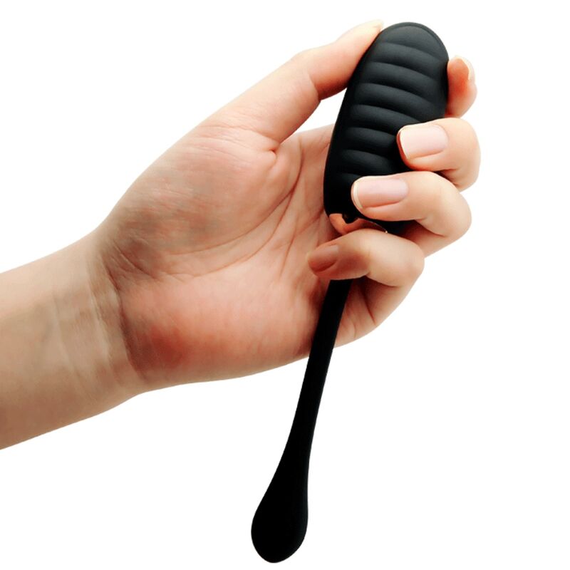 PRETTY LOVE - DOREEN LUXURY RECHARGEABLE BLACK EGG VIBRATOR REMOTE CONTROL