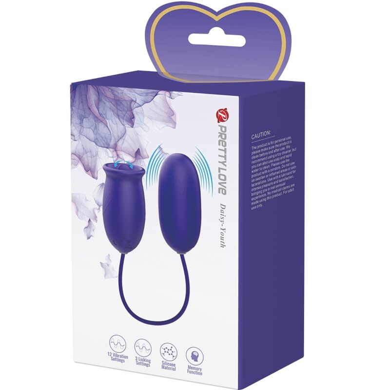 PRETTY LOVE - RECHARGEABLE VIBRATING STIMULATOR DAISY YOUTH VIOLET