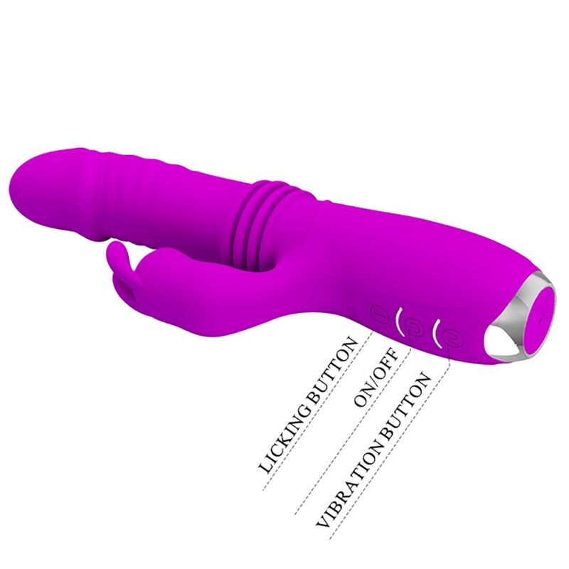 PRETTY LOVE - PURPLE DOROTHY RECHARGEABLE RABBIT VIBRATOR