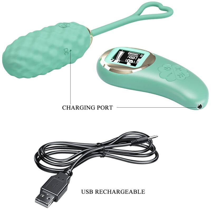 PRETTY LOVE - VIBRATING EGG WITH REMOTE CONTROL BY VIVIAN GREEN