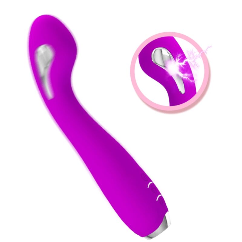 PRETTY LOVE - HECTOR RECHARGEABLE ELECTROSHOCK VIBRATOR - PURPLE WATERPROOF