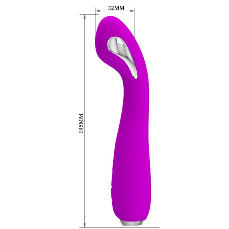 PRETTY LOVE - HECTOR RECHARGEABLE ELECTROSHOCK VIBRATOR - PURPLE WATERPROOF