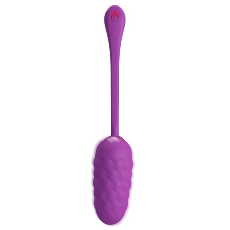PRETTY LOVE - VIBRATING EGG WITH NAVY TEXTURE, RECHARGEABLE PURPLE