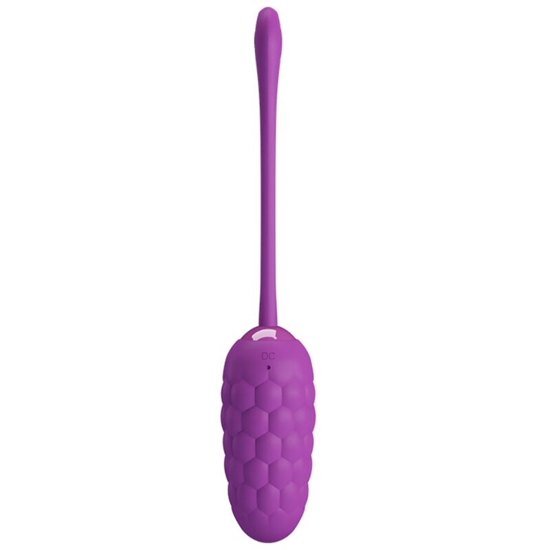 PRETTY LOVE - VIBRATING EGG WITH NAVY TEXTURE, RECHARGEABLE PURPLE