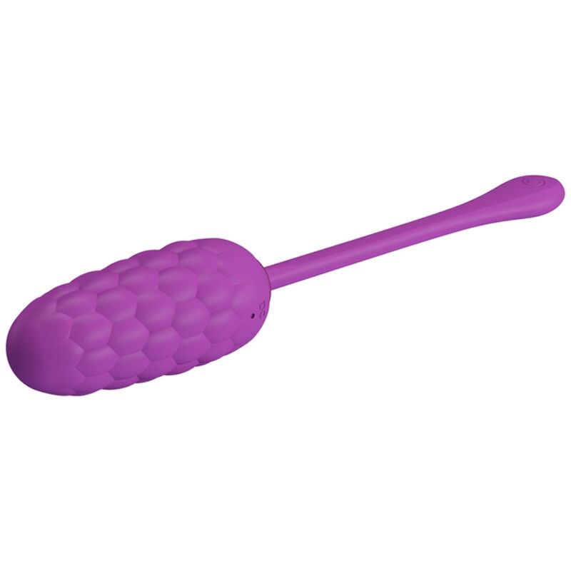 PRETTY LOVE - VIBRATING EGG WITH NAVY TEXTURE, RECHARGEABLE PURPLE