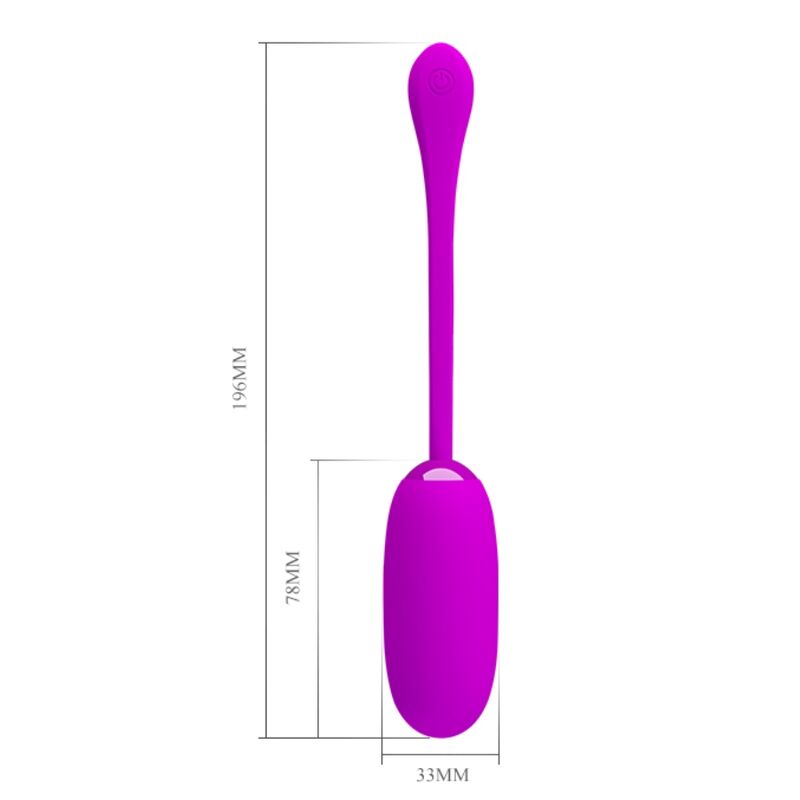 PRETTY LOVE - JULIUS PURPLE WATERPROOF RECHARGEABLE VIBRATING EGG