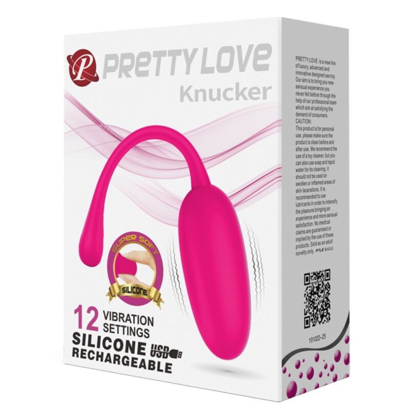 PRETTY LOVE - PINK KNUCKER RECHARGEABLE VIBRATING EGG