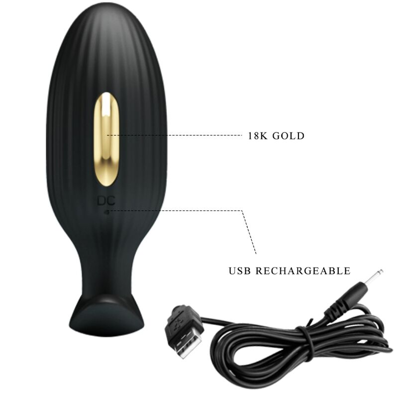 PRETTY LOVE - APP-CONTROLLED ANAL PLUG JEFFERSON BLACK