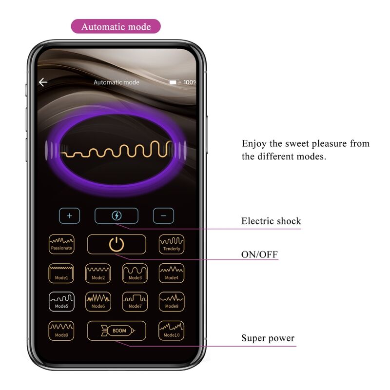 PRETTY LOVE - APP-CONTROLLED ANAL PLUG JEFFERSON BLACK