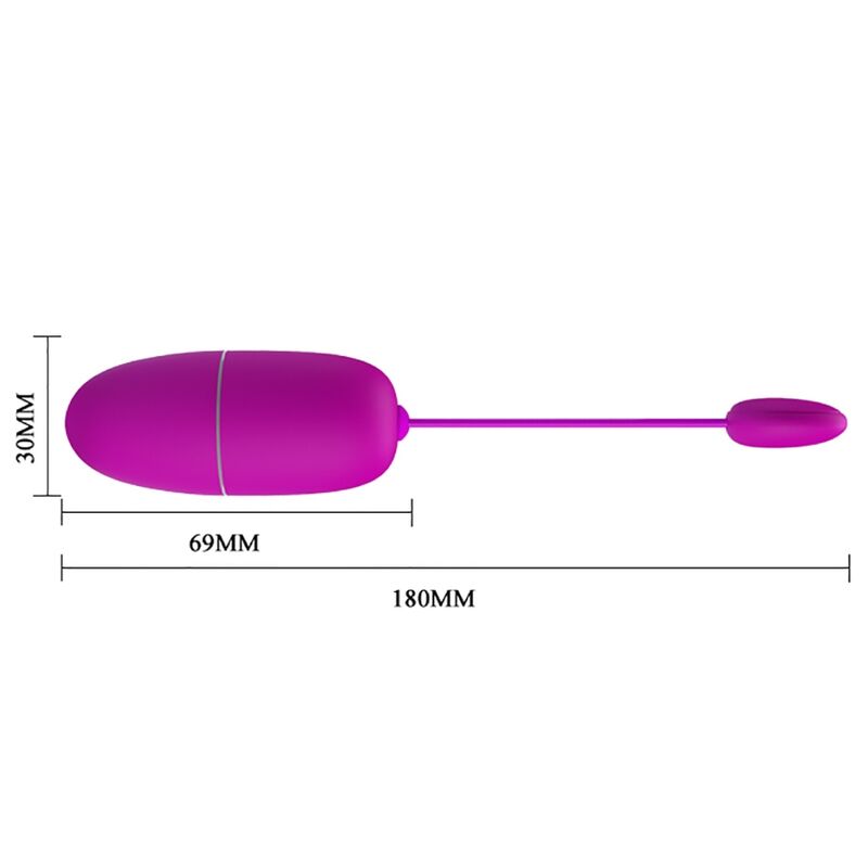 PRETTY LOVE - PURPLE APP-CONTROLLED NYMPH VIBRATING EGG