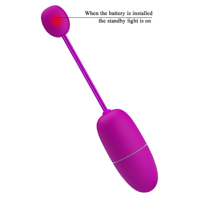 PRETTY LOVE - PURPLE APP-CONTROLLED NYMPH VIBRATING EGG
