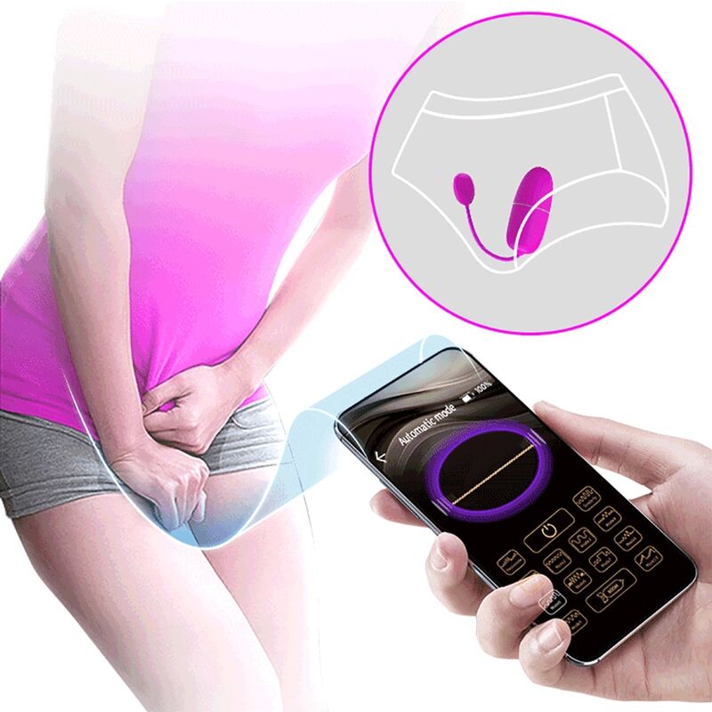 PRETTY LOVE - PURPLE APP-CONTROLLED NYMPH VIBRATING EGG