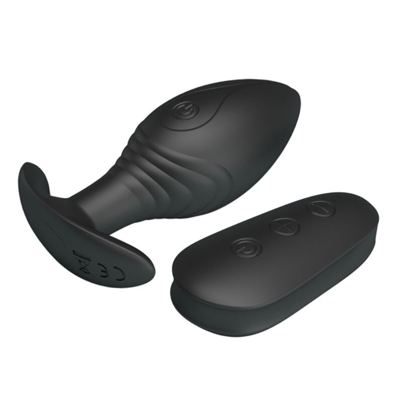 PRETTY LOVE - RECHARGEABLE REGINA ANAL PLUG VIBRATOR BLACK