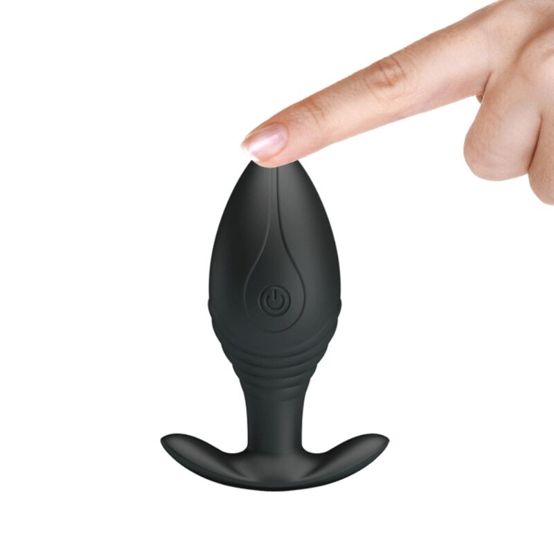 PRETTY LOVE - RECHARGEABLE REGINA ANAL PLUG VIBRATOR BLACK