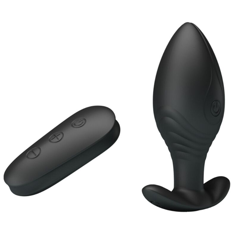 PRETTY LOVE - RECHARGEABLE REGINA ANAL PLUG VIBRATOR BLACK