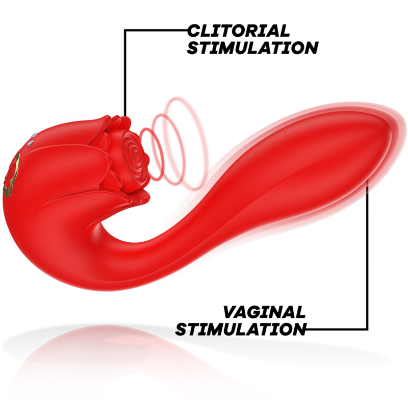 MIA - ESTIMULADOR VIBRADOR SELENA + TOQUES ROJOS
