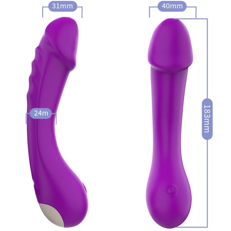 ARMONY - DILDO VIBRADOR DE SILICONA PUNTO G MORADO