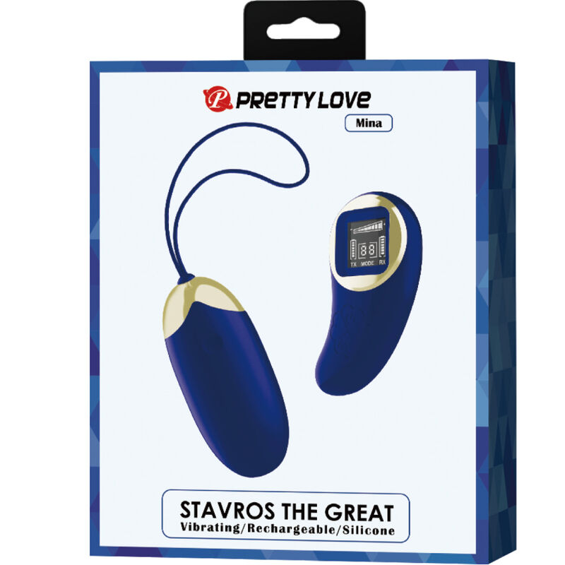 PRETTY LOVE - BLUE REMOTE CONTROL VIBRATING EGG