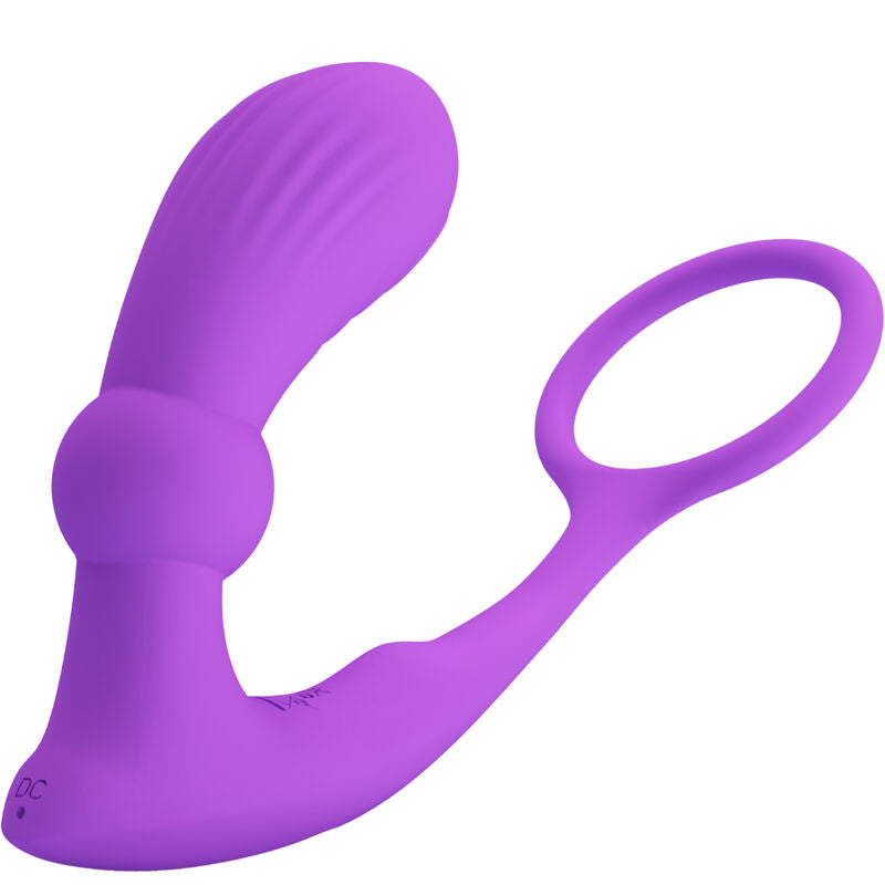 PRETTY LOVE - ANILLO WARREN Y VIBRADOR ANAL VIOLETA