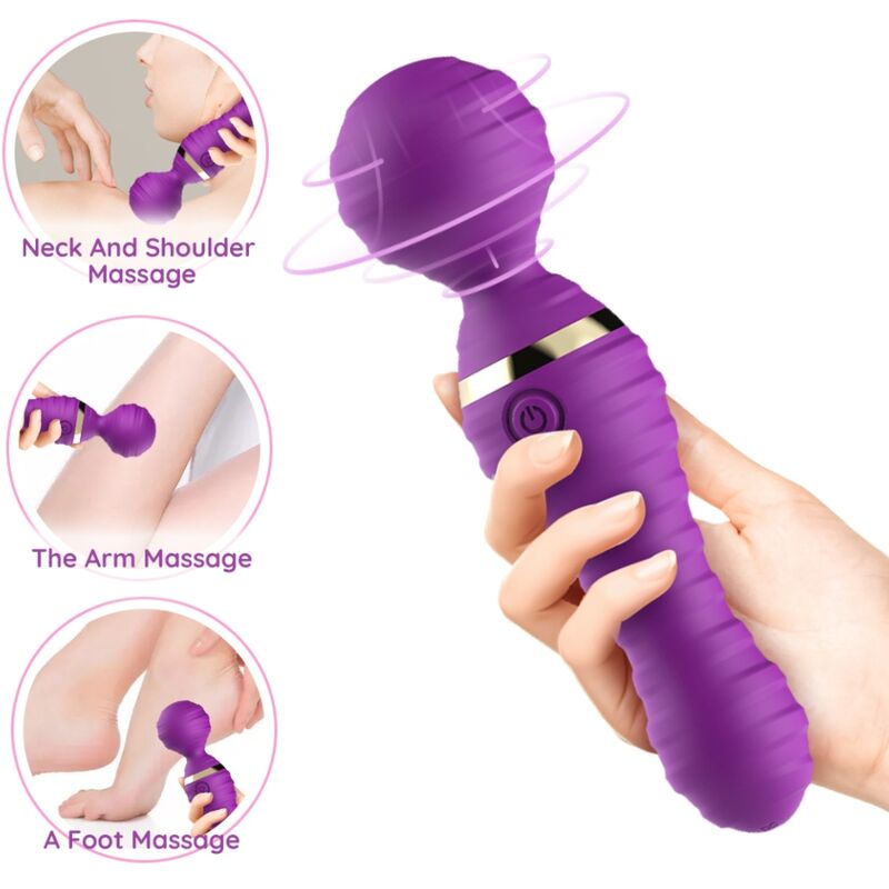 ARMONY - MASAJEADOR Y VIBRADOR FREEDO PEQUEÑO MORADO