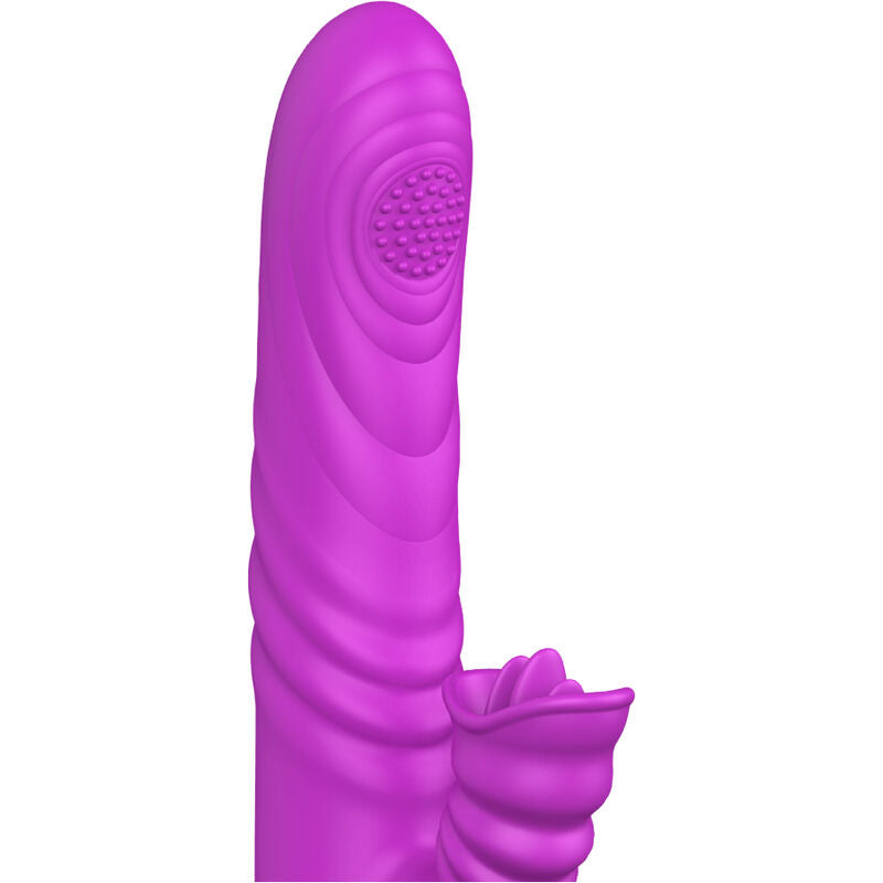 ARMONY - ANGELIA VIBRADOR MULTIFUNCIONAL CON LENGUA ESTIMULANTE, EFECTO CALOR VIOLETA