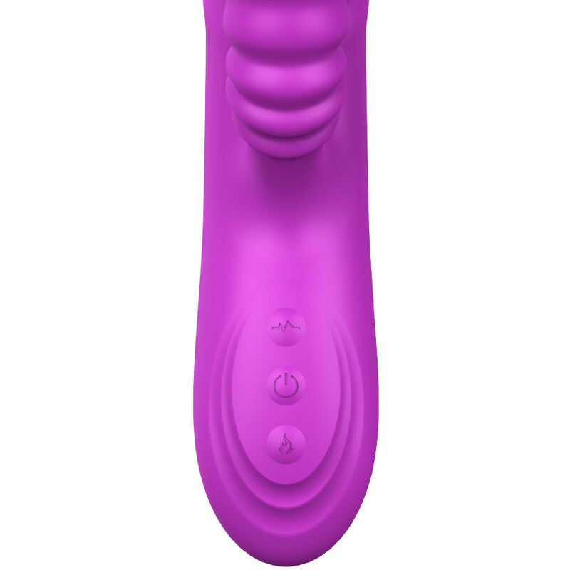 ARMONY - ANGELIA VIBRADOR MULTIFUNCIONAL DOBLE LENGUA VIOLETA EFECTO CALOR