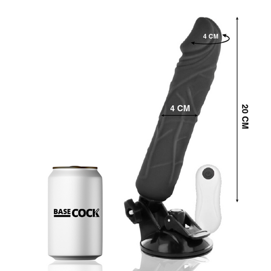 BASECOCK - VIBRADOR CONTROL REMOTO NATURAL REALISTA 20 CM -O- 4 CM