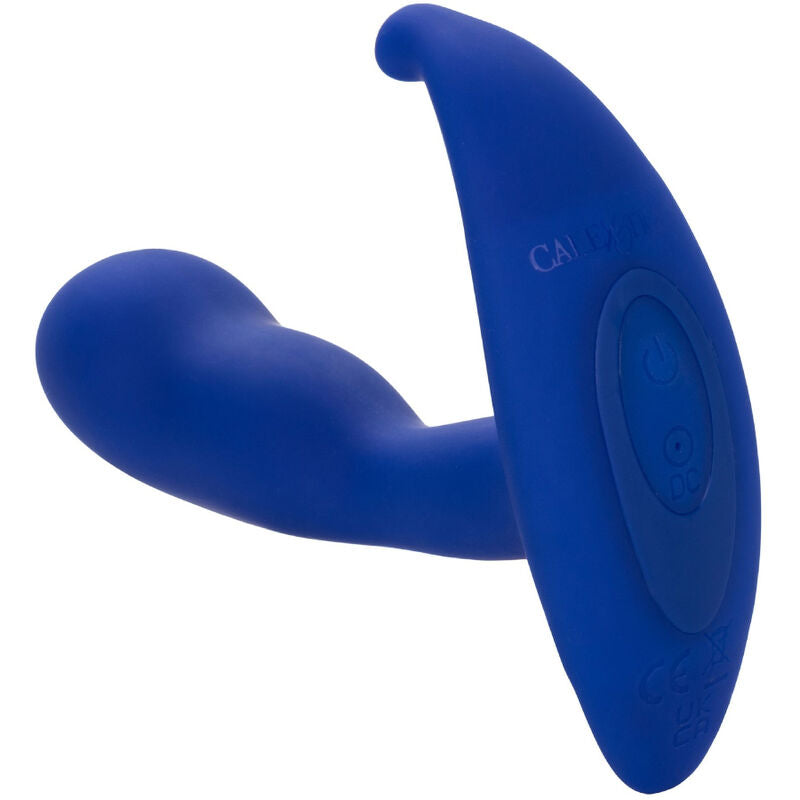 CALEXOTICS - ESTIMULADOR ANAL CURVO Y VIBRADOR AZUL ADMIRAL