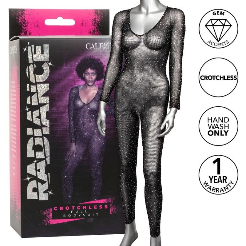 CALEXOTICS - RADIANCE BODYSUIT COMPLETE CROTCHLESS RHINE